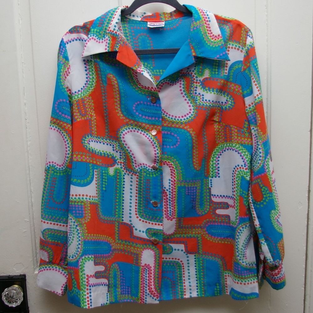 Pykettes Vintage shirt FUNKY 70s style